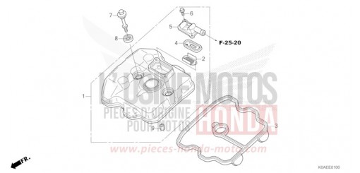 CYLINDER HEAD COVER CBF300NAN de 2022